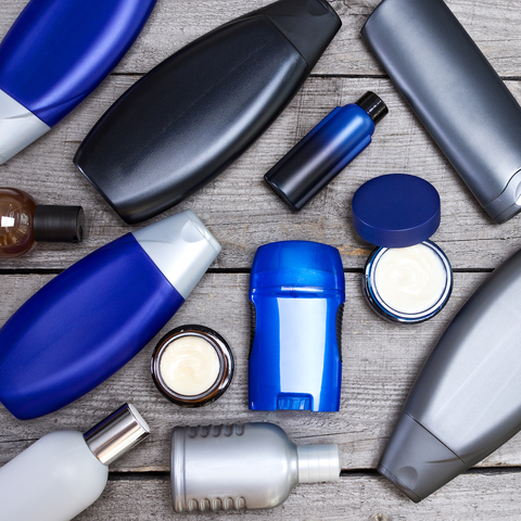 man handling skincare for men